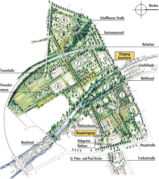 Plan der Landesgartenschau